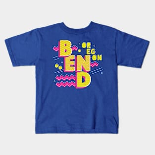 Retro 90s Bend, Oregon Kids T-Shirt